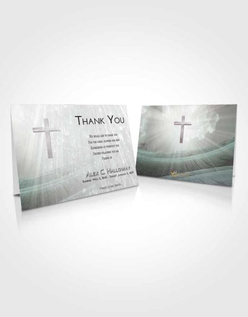Funeral Thank You Card Template Morning The Cross of Life