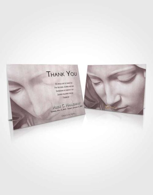 Funeral Thank You Card Template Morning Virgin Mary