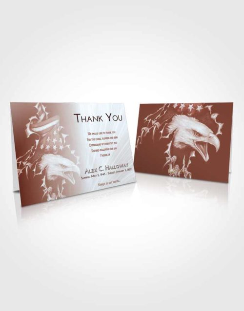 Funeral Thank You Card Template Ruby Love American Motorcycle