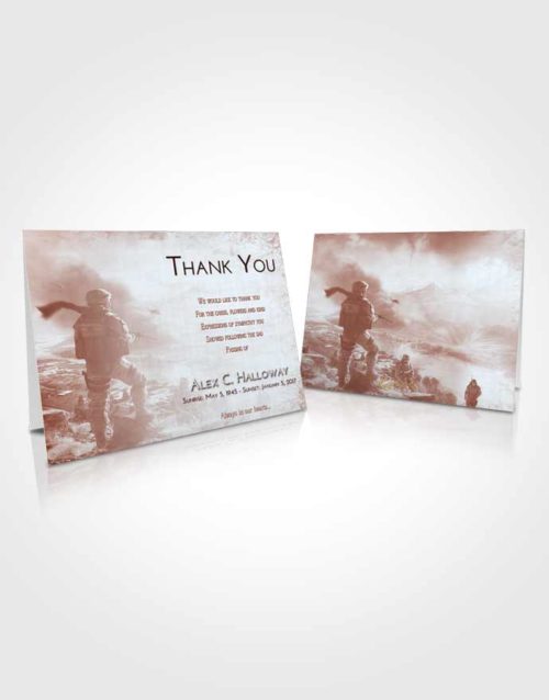 Funeral Thank You Card Template Ruby Love Army Life