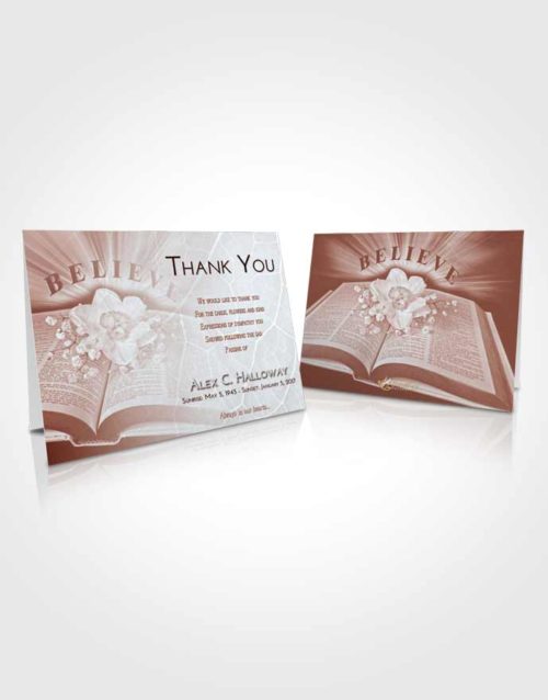 Funeral Thank You Card Template Ruby Love Bible Belief