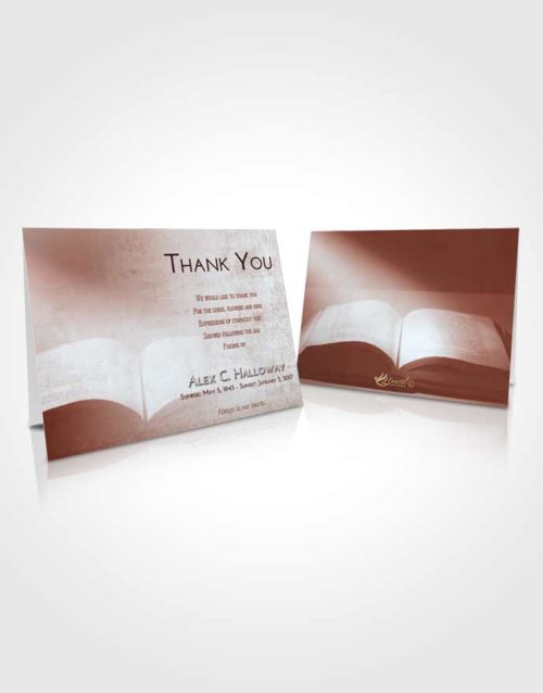 Funeral Thank You Card Template Ruby Love Bible Faith