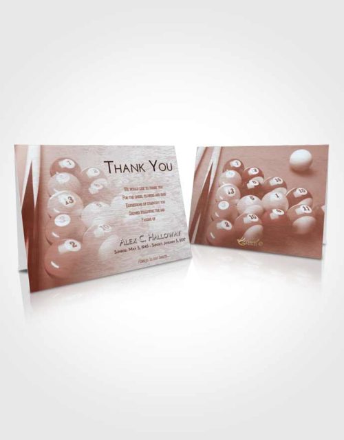 Funeral Thank You Card Template Ruby Love Billiards Serenity