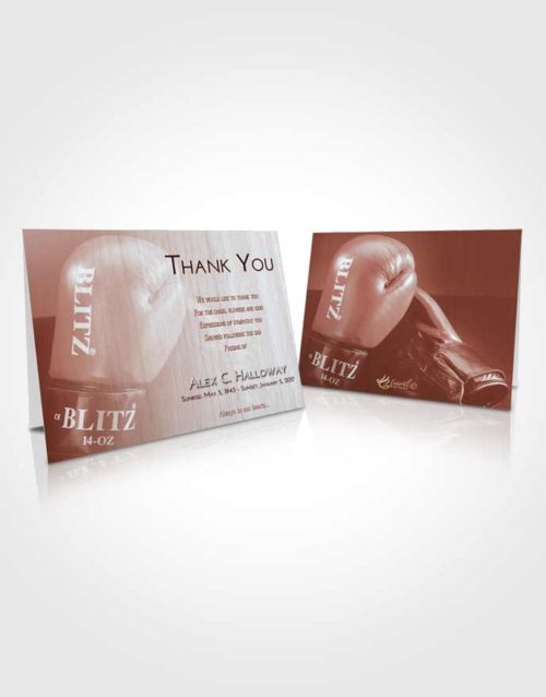 Funeral Thank You Card Template Ruby Love Boxing Blitz