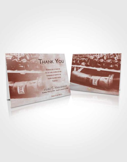 Funeral Thank You Card Template Ruby Love Boxing Life