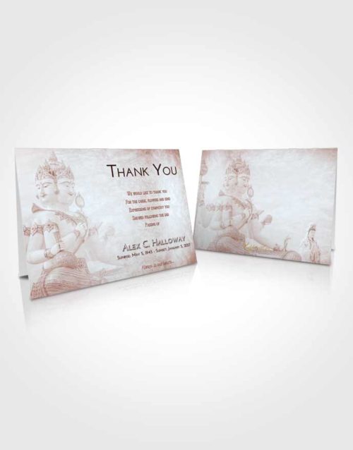Funeral Thank You Card Template Ruby Love Brahma Desire