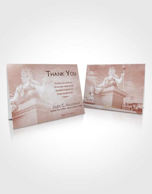 Funeral Thank You Card Template Ruby Love Brahma Mystery