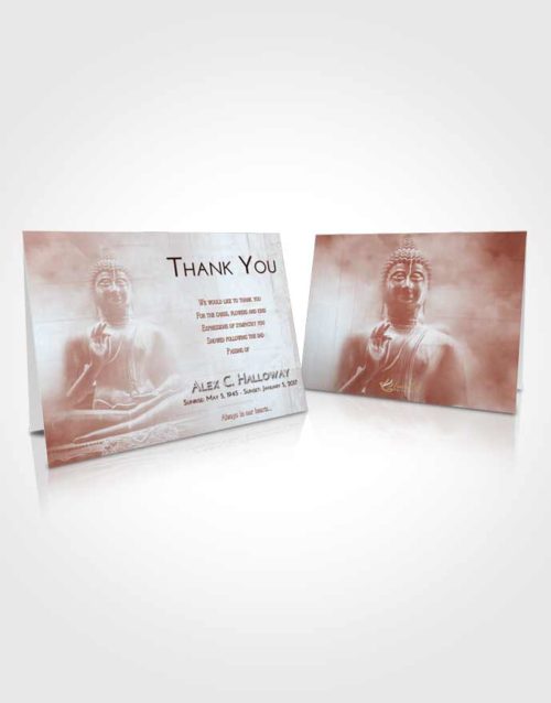 Funeral Thank You Card Template Ruby Love Buddha Desire