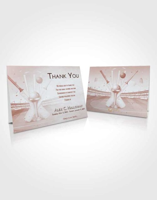 Funeral Thank You Card Template Ruby Love Cricket Honor