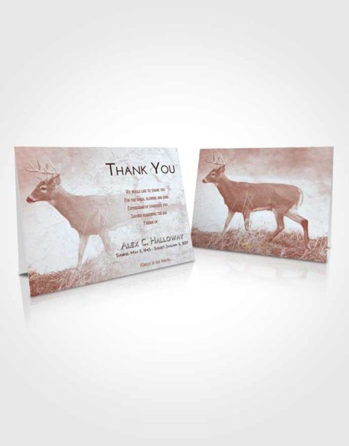 Funeral Thank You Card Template Ruby Love Deer Game