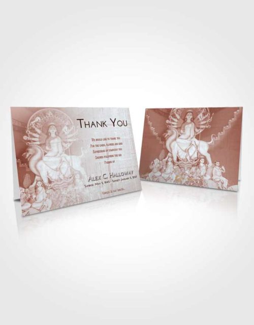 Funeral Thank You Card Template Ruby Love Durga Divinity
