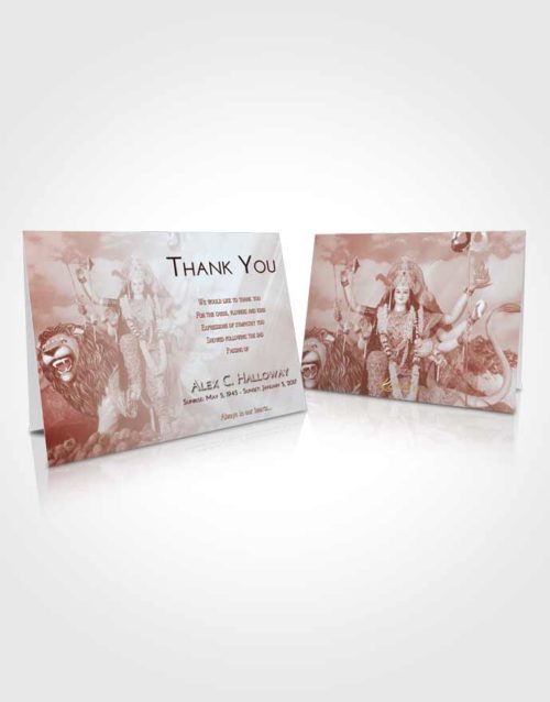 Funeral Thank You Card Template Ruby Love Durga Tranquility