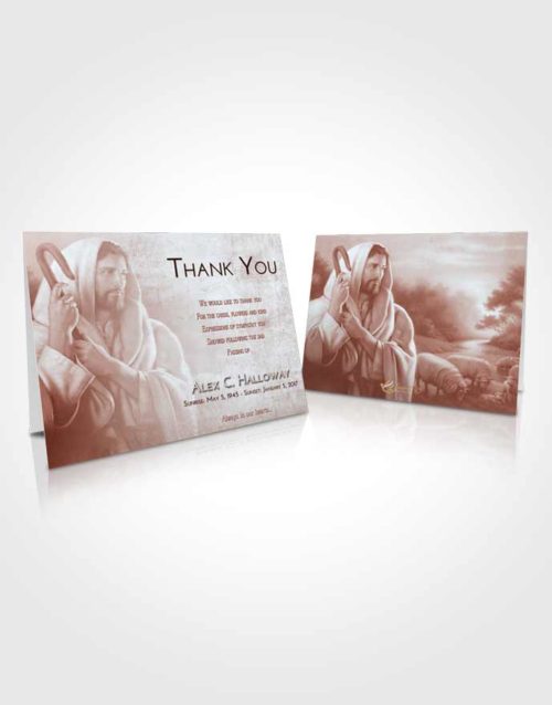 Funeral Thank You Card Template Ruby Love Faith in Jesus