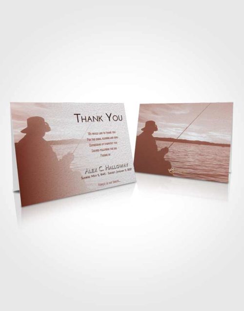 Funeral Thank You Card Template Ruby Love Fishing Desire