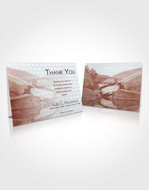Funeral Thank You Card Template Ruby Love Fishing Dreams