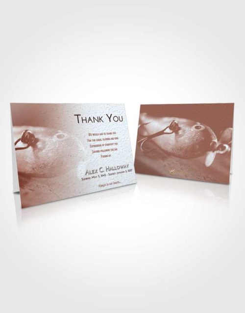 Funeral Thank You Card Template Ruby Love Fishing Escape