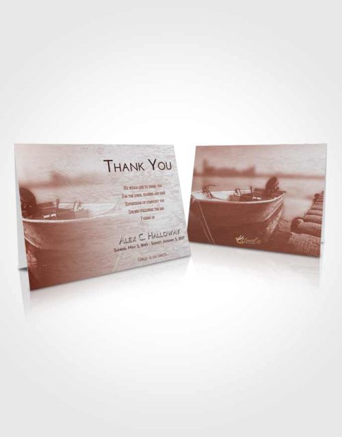 Funeral Thank You Card Template Ruby Love Fishing Life