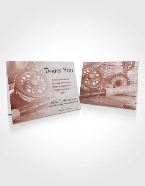 Funeral Thank You Card Template Ruby Love Fishing Paradise