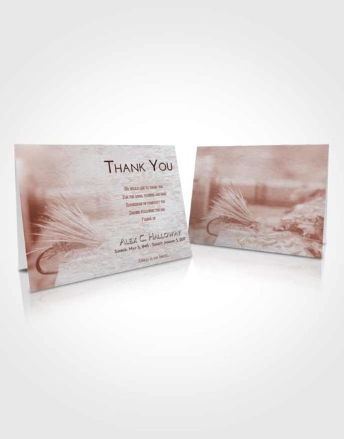 Funeral Thank You Card Template Ruby Love Fishing Serenity