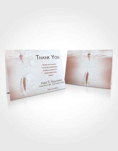 Funeral Thank You Card Template Ruby Love Fishing in the Sea