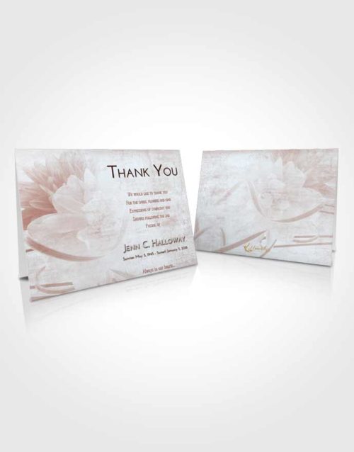 Funeral Thank You Card Template Ruby Love Floral Dream