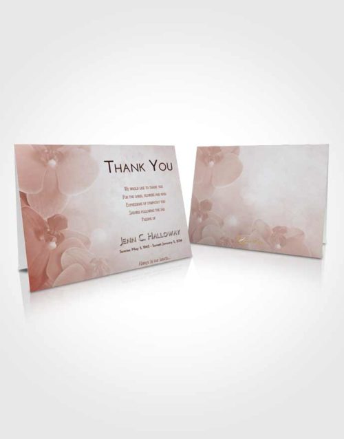 Funeral Thank You Card Template Ruby Love Floral Love