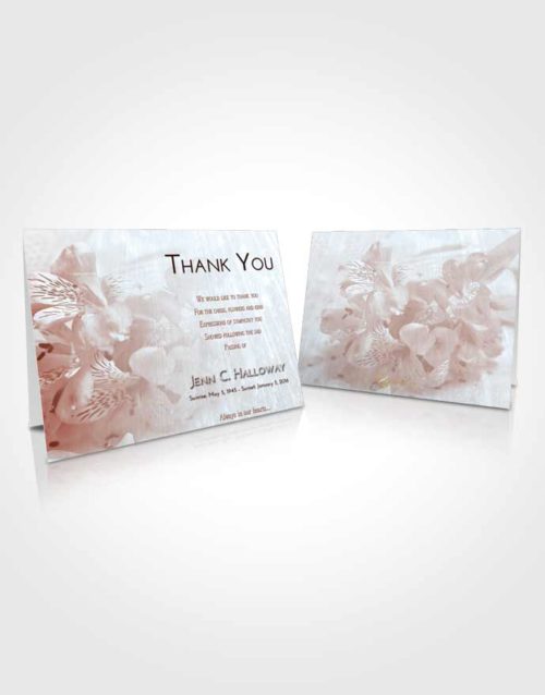Funeral Thank You Card Template Ruby Love Floral Magic