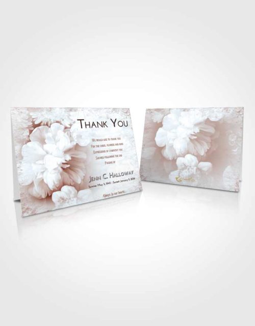 Funeral Thank You Card Template Ruby Love Floral Mist