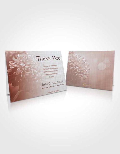 Funeral Thank You Card Template Ruby Love Floral Morning