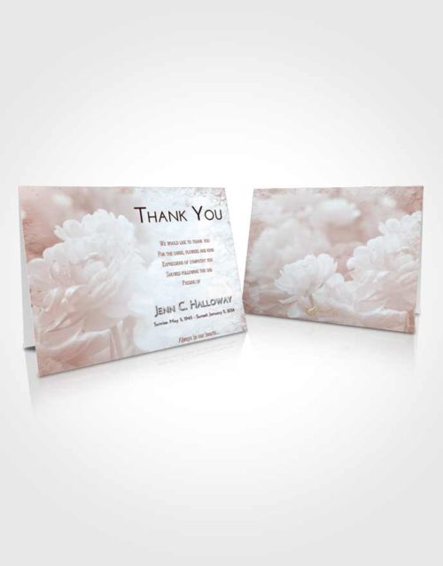 Funeral Thank You Card Template Ruby Love Floral Paradise