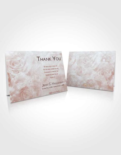 Funeral Thank You Card Template Ruby Love Floral Relaxation