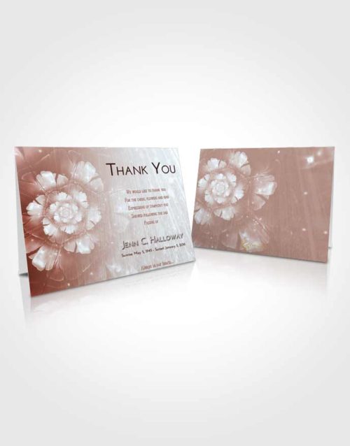 Funeral Thank You Card Template Ruby Love Floral Secret