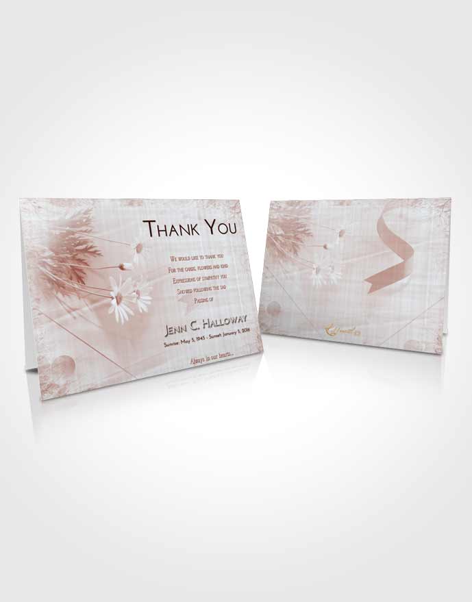 Obituary Funeral Template Gatefold Memorial Brochure Ruby Love Floral ...