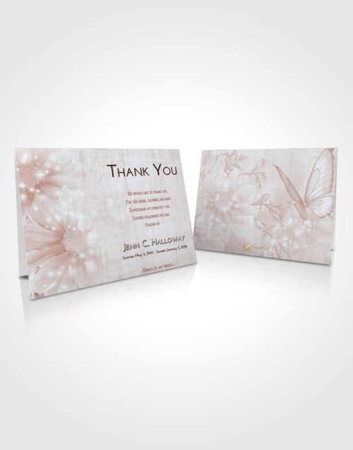 Funeral Thank You Card Template Ruby Love Floral Summer
