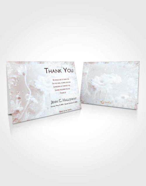 Funeral Thank You Card Template Ruby Love Floral Tranquility