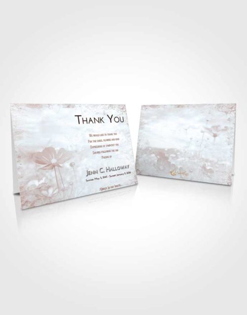 Funeral Thank You Card Template Ruby Love Floral Whispers