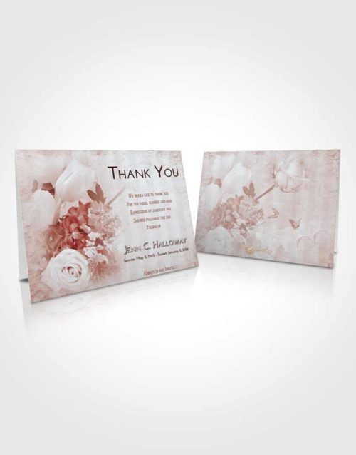 Funeral Thank You Card Template Ruby Love Floral Wonderland