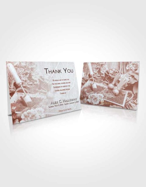 Funeral Thank You Card Template Ruby Love Gardening Memories