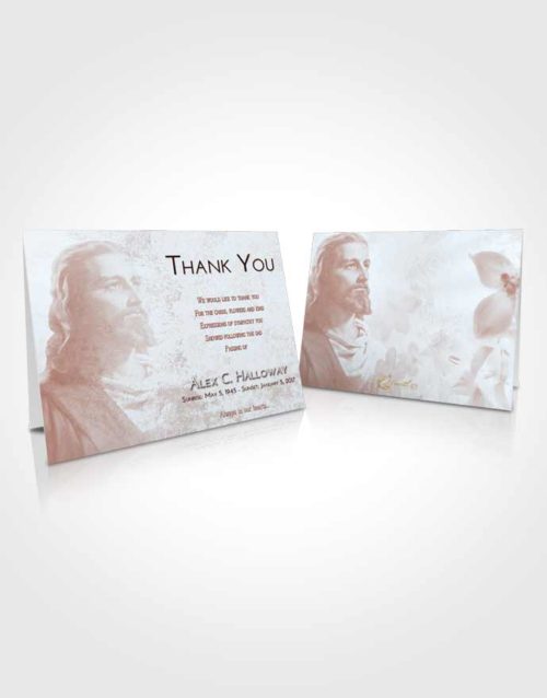 Funeral Thank You Card Template Ruby Love Gaze of Jesus