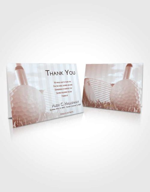 Funeral Thank You Card Template Ruby Love Golf Day