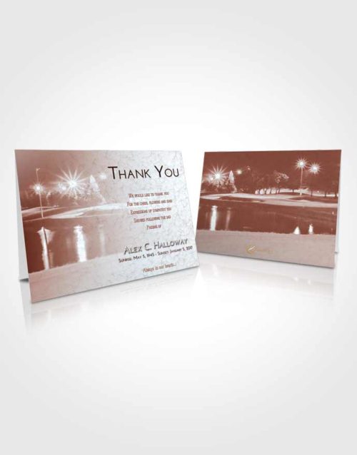 Funeral Thank You Card Template Ruby Love Golf Paradise