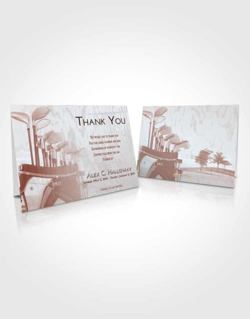 Funeral Thank You Card Template Ruby Love Golf Set