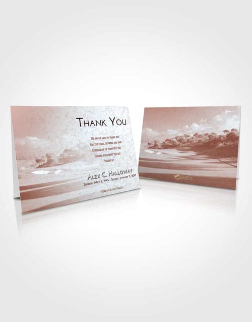 Funeral Thank You Card Template Ruby Love Golfing Sandtrap