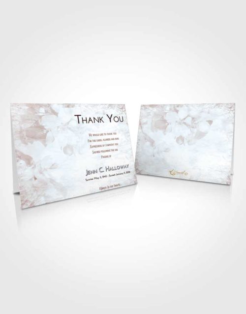Funeral Thank You Card Template Ruby Love Heavenly Flowers