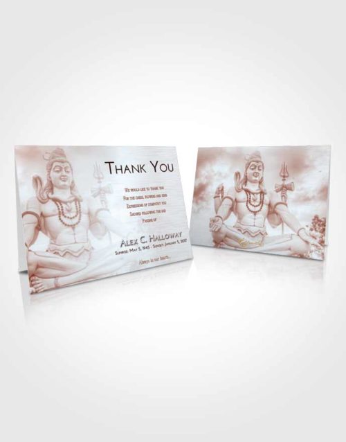 Funeral Thank You Card Template Ruby Love Hindu Mystery