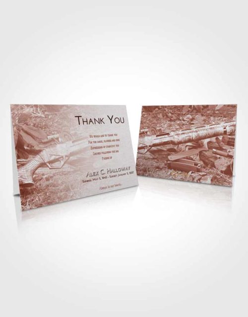 Funeral Thank You Card Template Ruby Love Hunters Life