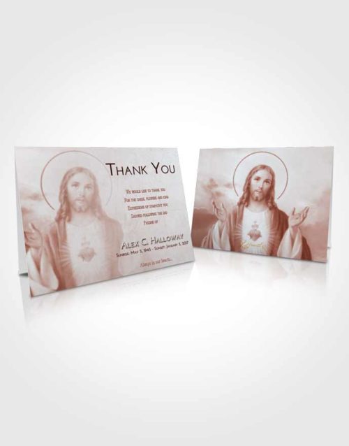 Funeral Thank You Card Template Ruby Love Jesus our Lord