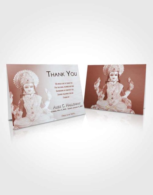 Funeral Thank You Card Template Ruby Love Lakshmi Desire