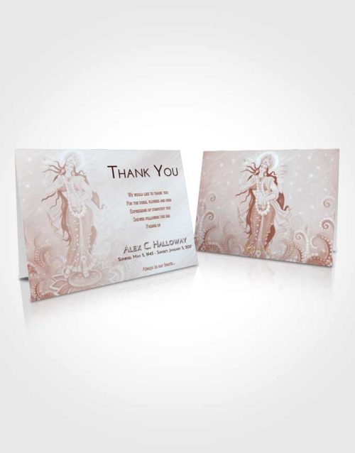 Funeral Thank You Card Template Ruby Love Lakshmi Divinity