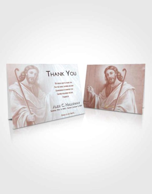 Funeral Thank You Card Template Ruby Love Life of Jesus